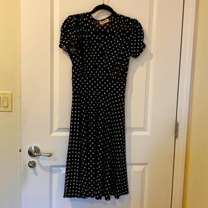 1940’s style polka dot dress